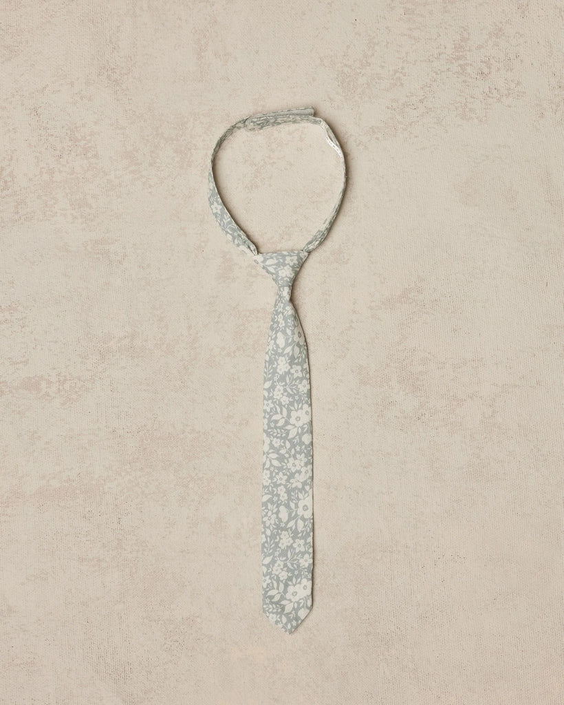 Nora Lee Skinny Tie - Blue Floret