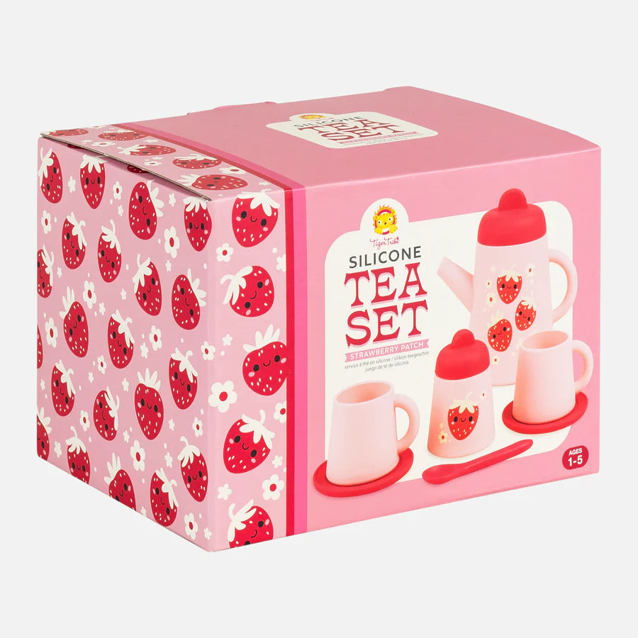 Tiger Tribe Silicone Tea Set - Strawberry Patch