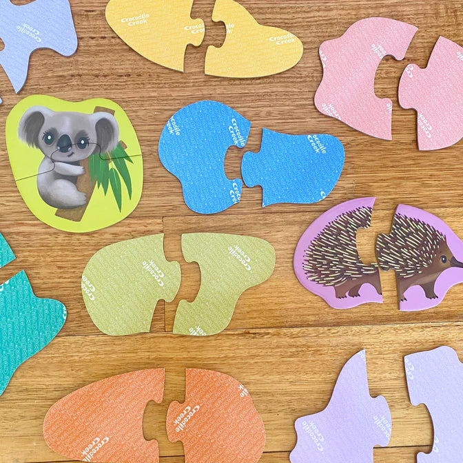 Crocodile Creek Lets Begin 2 pc Puzzle - Aussie Animals