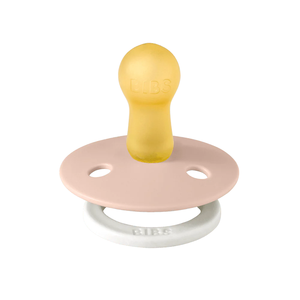 Bibs Pacifier 2 Pack - Blush/Vanilla Night Glow