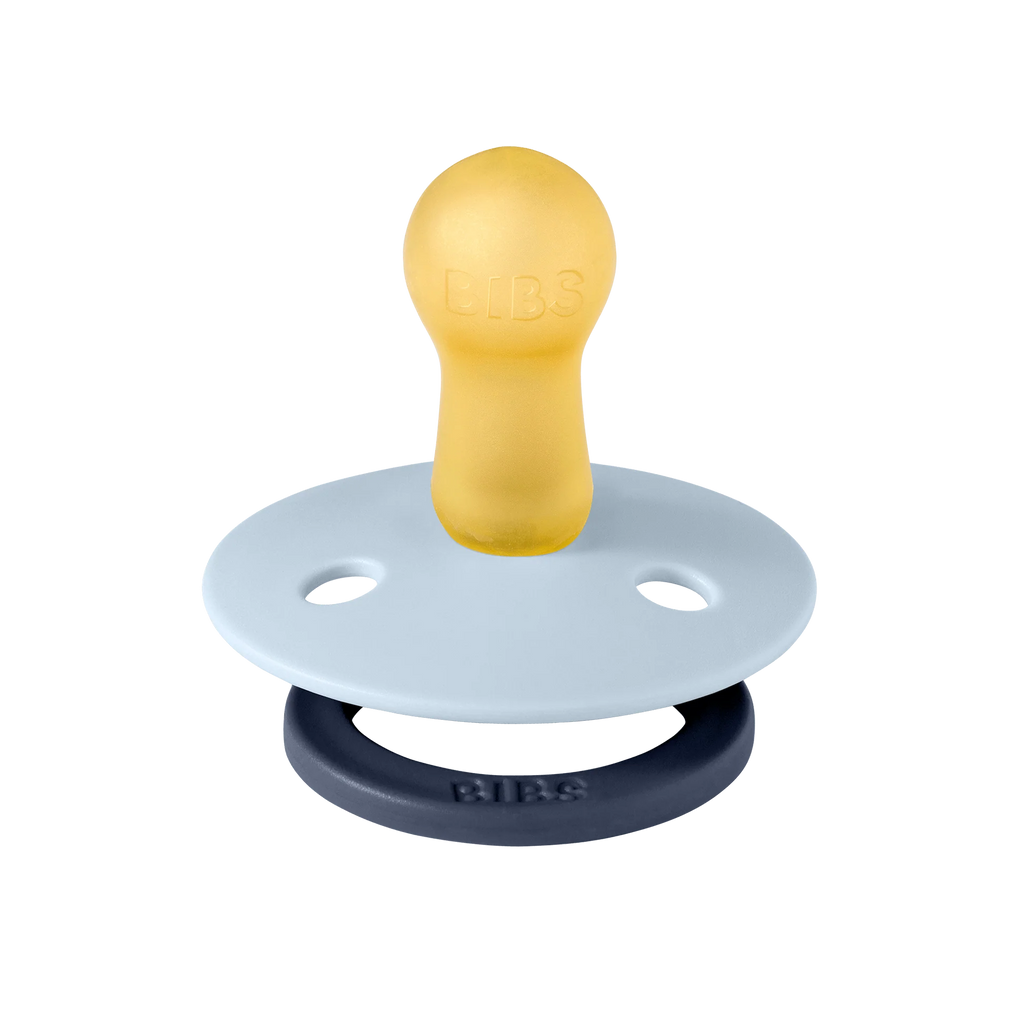 Bibs Fusion Colour Pacifier 2 Pack - Baby Blue/Petrol Mix