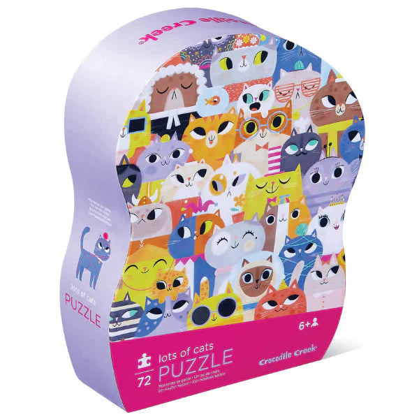 Crocodile Creek Junior Puzzle 72 pc - Lots Of Cats