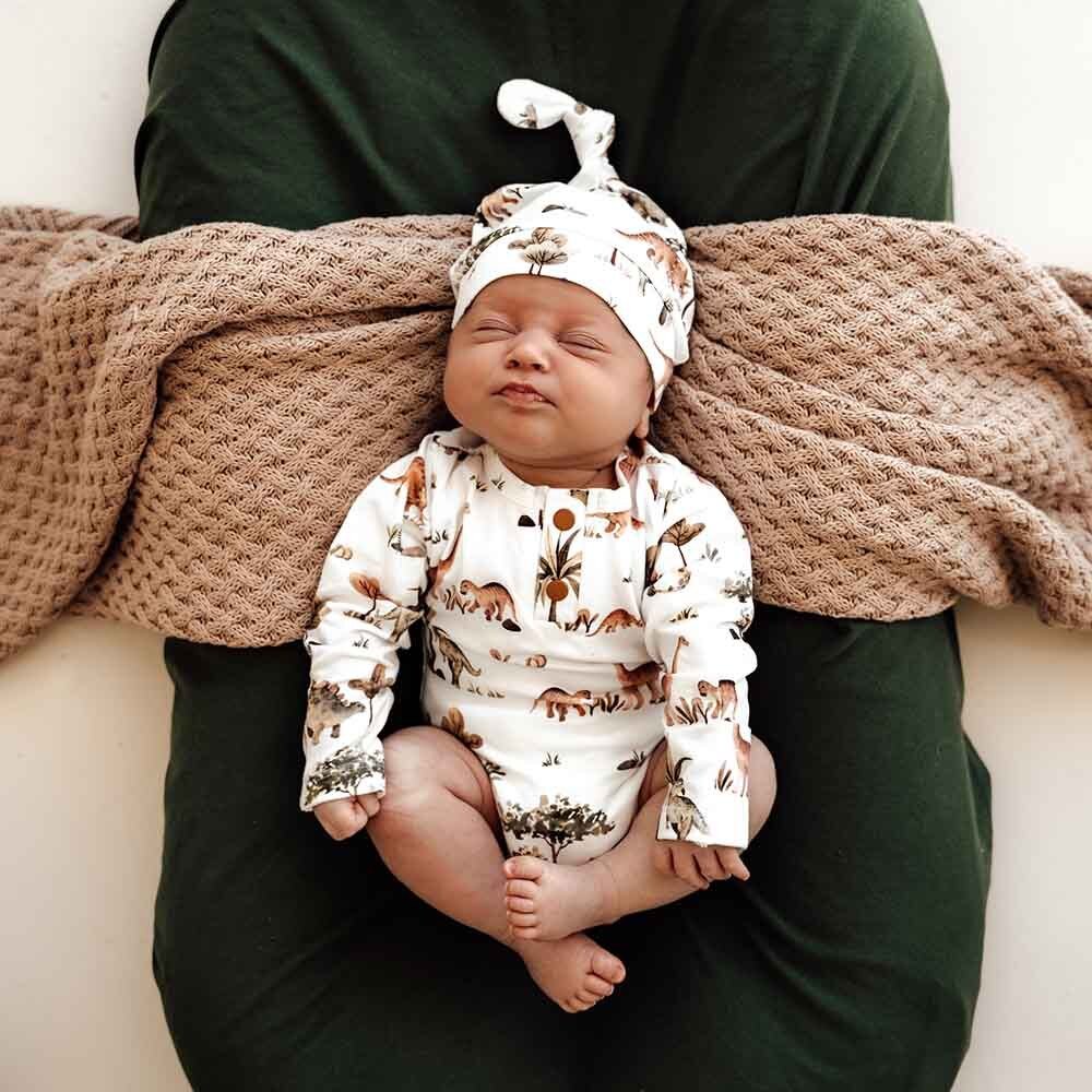 Snuggle Hunny Dino Long Sleeve Organic Bodysuit