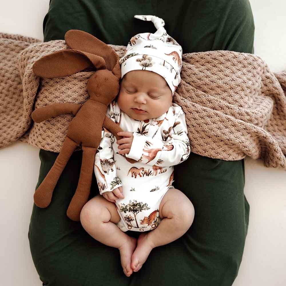 Snuggle Hunny Dino Long Sleeve Organic Bodysuit