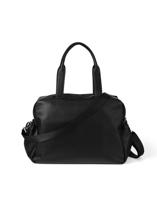 OiOi Carry All Nappy Bag - Black Dimple Vegan Leather