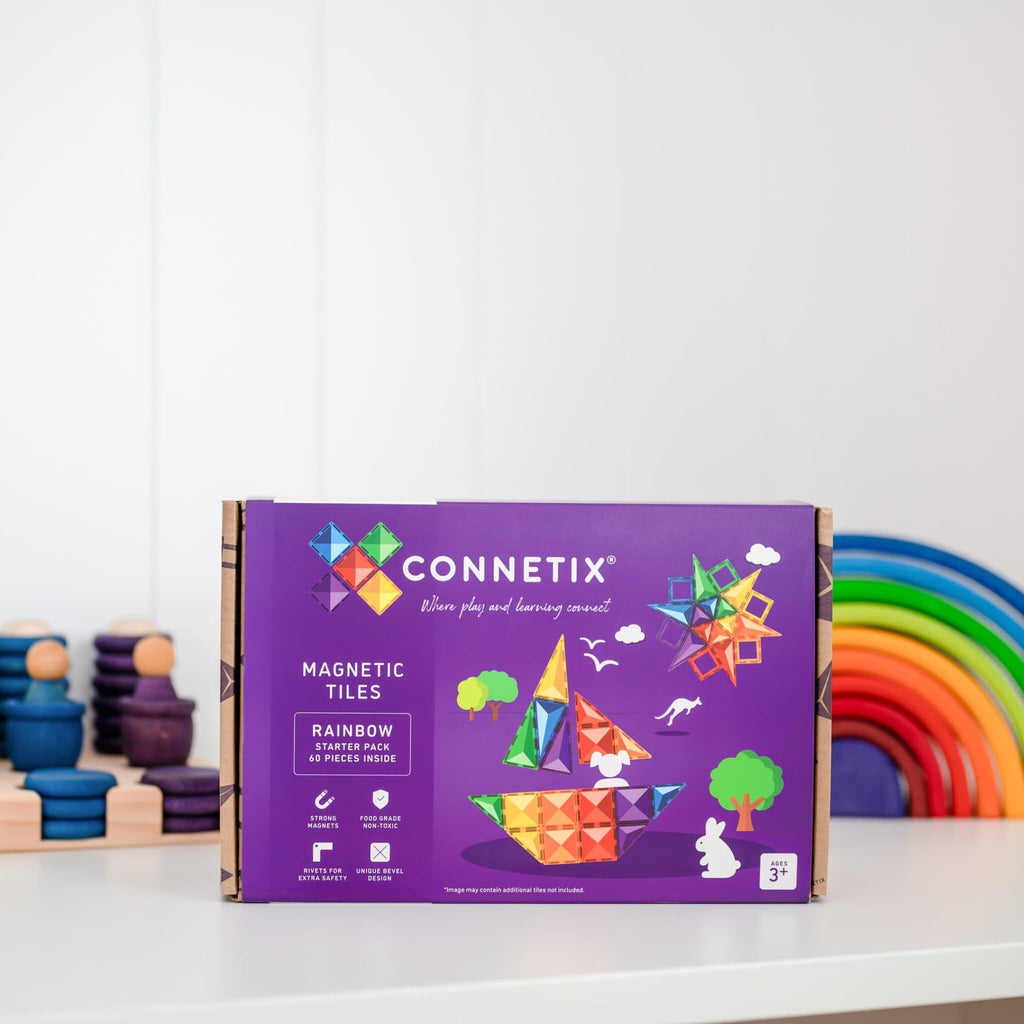 60 pc Rainbow Starter Pack - Connetix