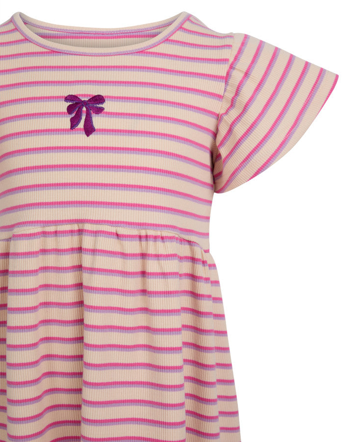 Eve Girl Lottie Rib Dress - Oat
