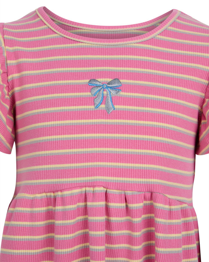 Eve Girl Lottie Rib Dress - Pink