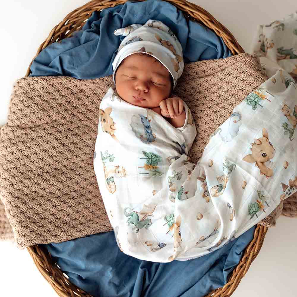 Snuggle Hunny Organic Muslin Wrap - Dragon