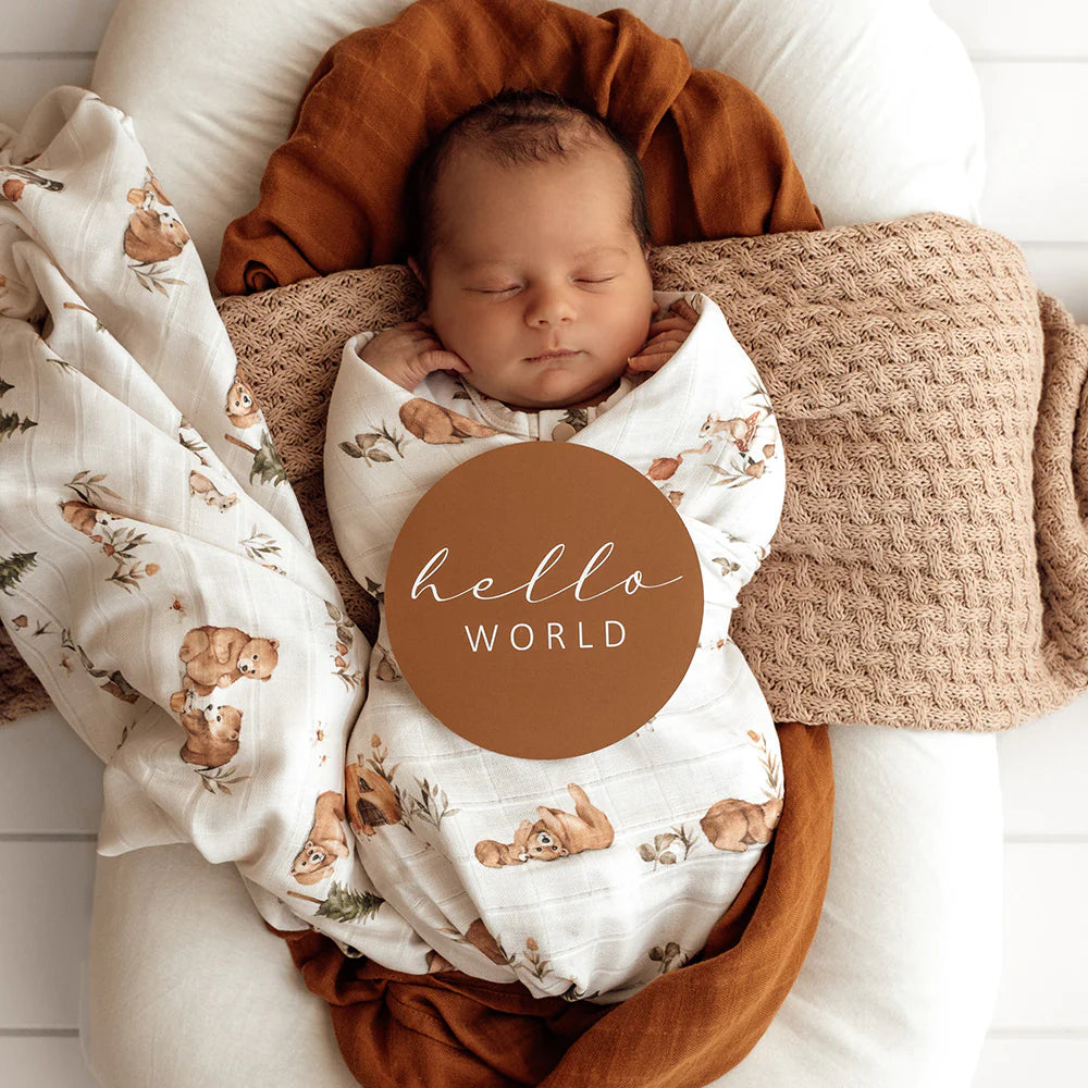 Snuggle Hunny Bears Organic Muslin Wrap