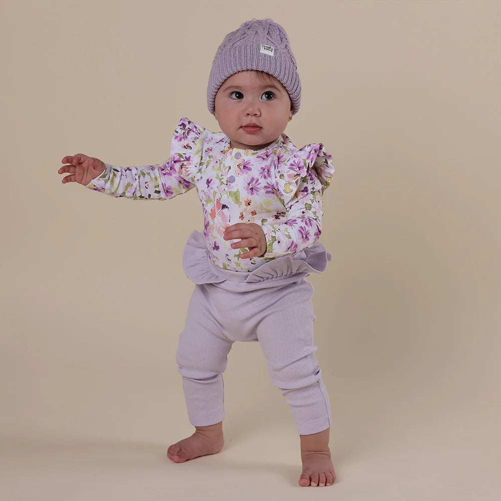 Snuggle Hunny Organic Frill Pants - Lavender