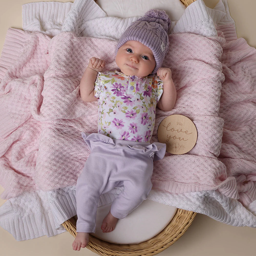 Snuggle Hunny Organic Frill Pants - Lavender
