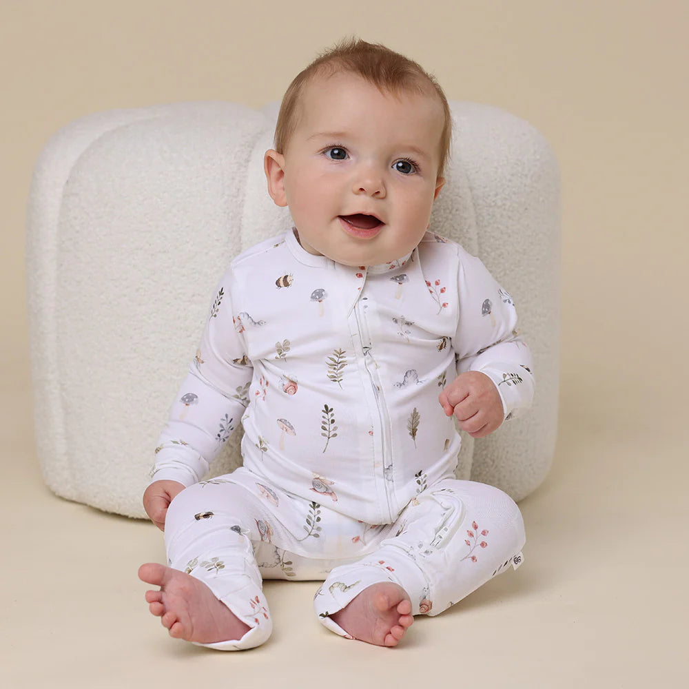 Snuggle Hunny Garden Friends Organic Snugglesuit Convertible Romper