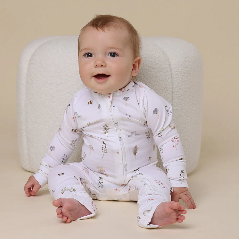 Snuggle Hunny Garden Friends Organic Snugglesuit Convertible Romper