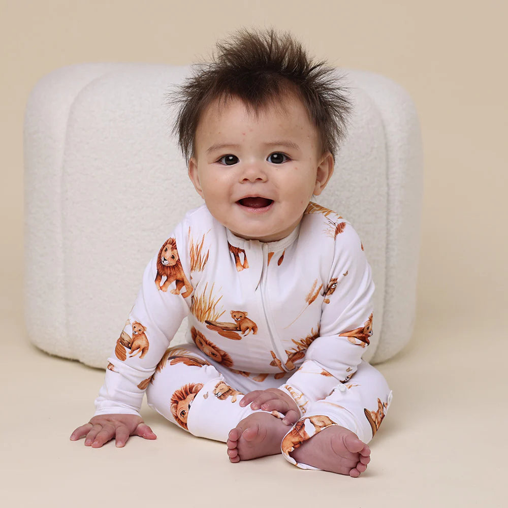 Snuggle Hunny Lion Organic Snugglesuit Convertible Romper