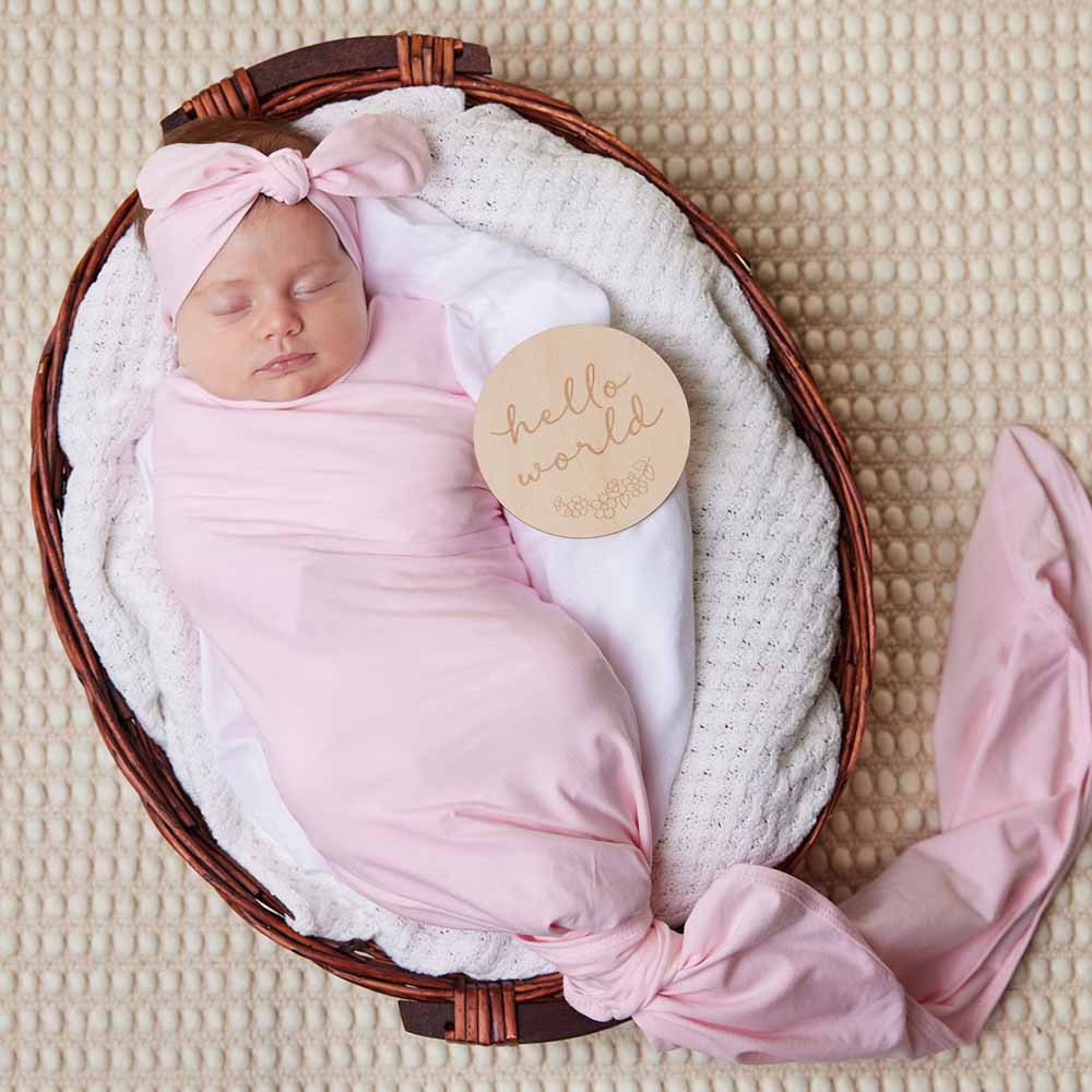 Snuggle Hunny Organic Topknot - Baby Pink