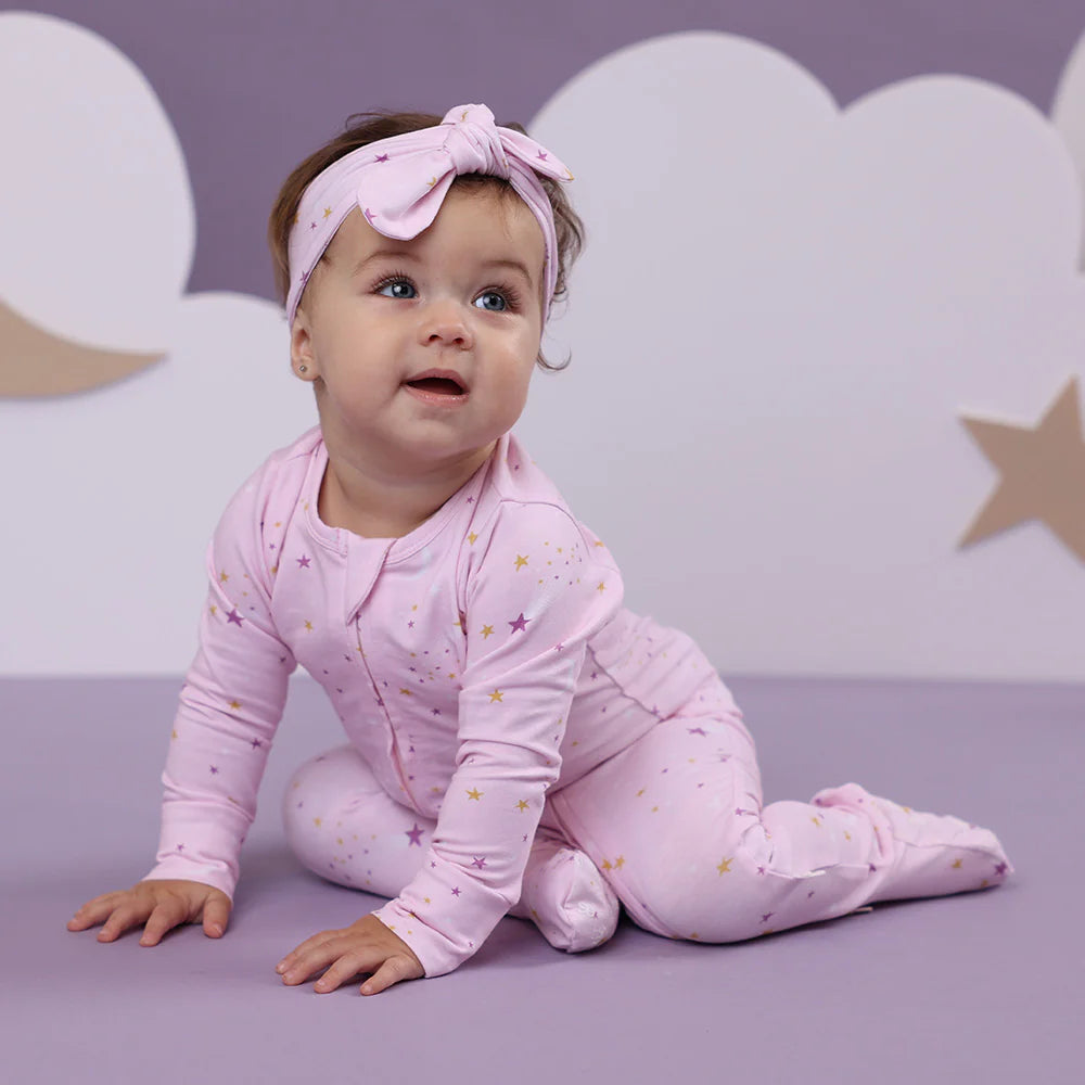 Snuggle Hunny Organic Snuggle Sleepsuit Zip Footie - Twinkle