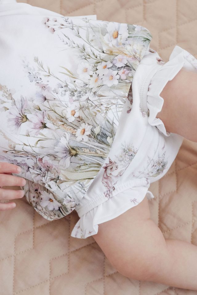 Aster & Oak Flower Garden Print Tee - White