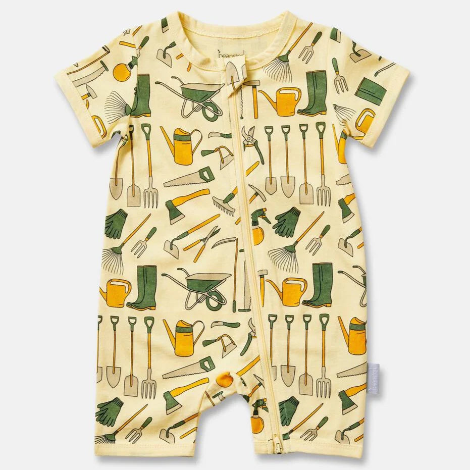 Beanstork Citrus Garden Short Romper