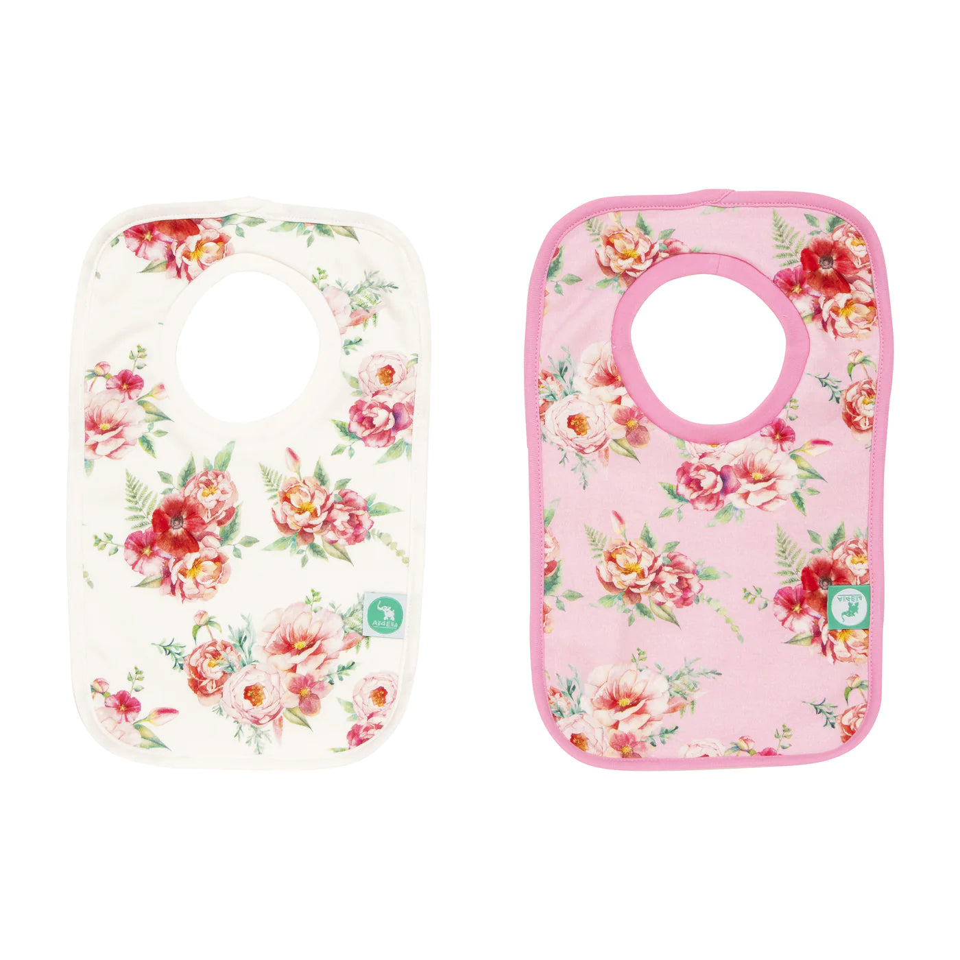All4Ella Pullover Head Bib 2 pack - Floral
