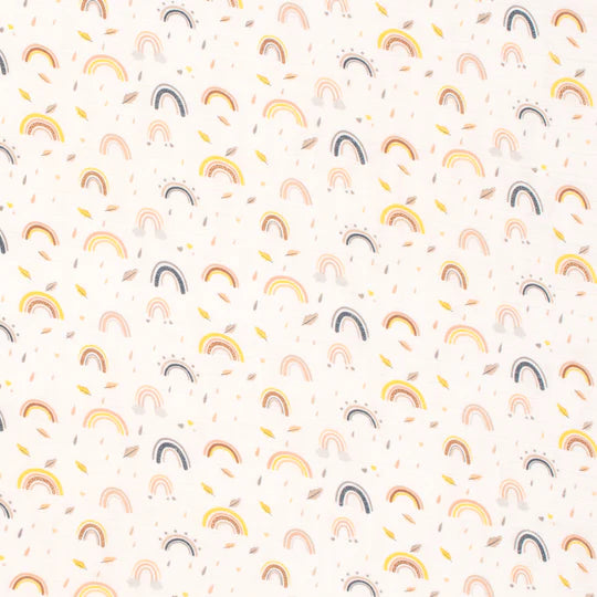 All4Ella Cot Sheet Bamboo Cotton - Rainbows