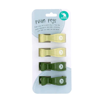 All4Ella 4 Pack Pegs - Lime/Forest Green