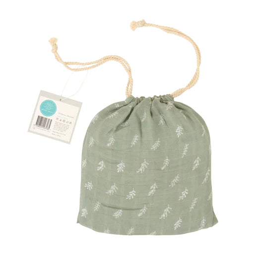All4Ella Cot Sheet Bamboo Cotton - Sage