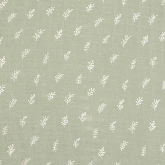All4Ella Cot Sheet Bamboo Cotton - Sage