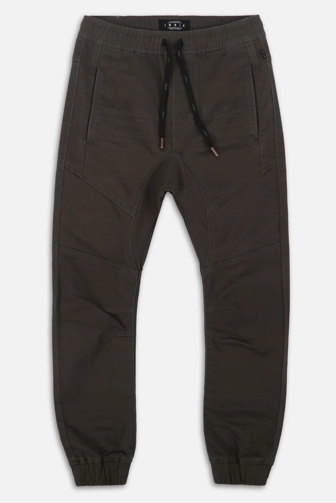 Indie Kids Arched Drifter Pant - Dark Khaki (000-2 Years)
