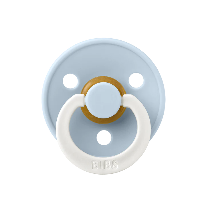Bibs Pacifier 2 Pack - Baby Blue NIGHT GLOW