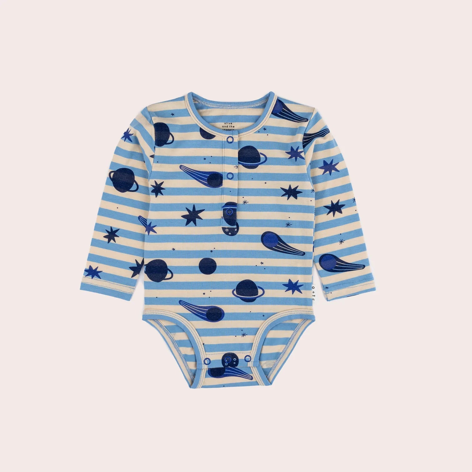 Olive and The Captain - Up in Space LS Bodysuit - Space