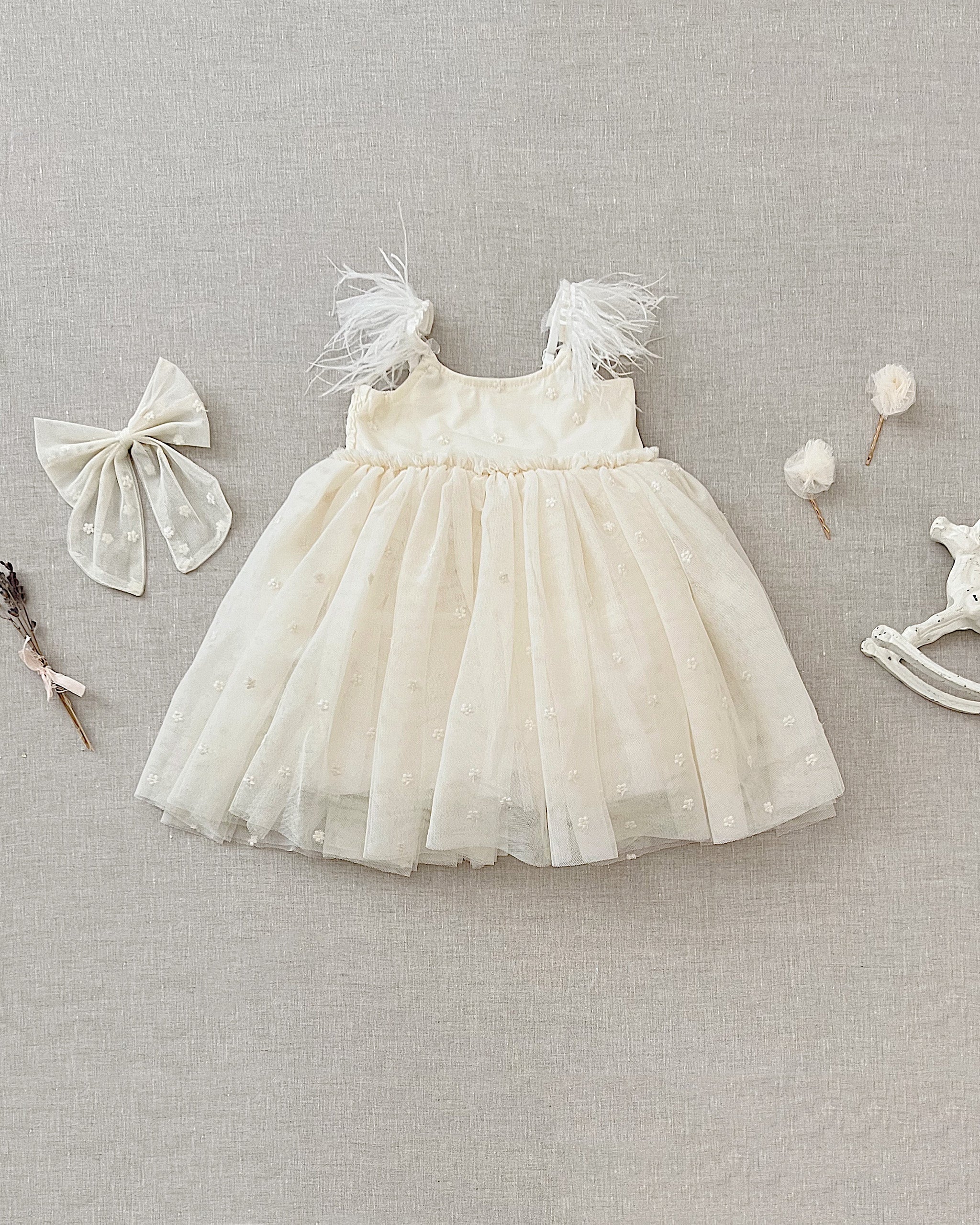 Nora Lee Poppy Dress - Natural