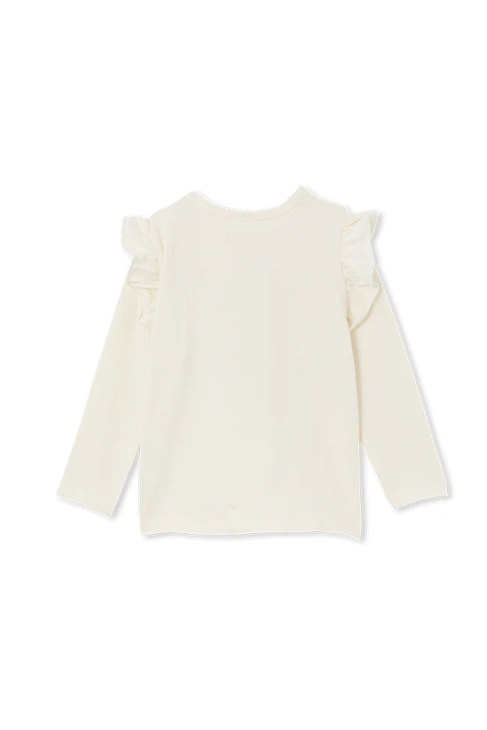 Milky Bunny Frill Tee - Eggnog