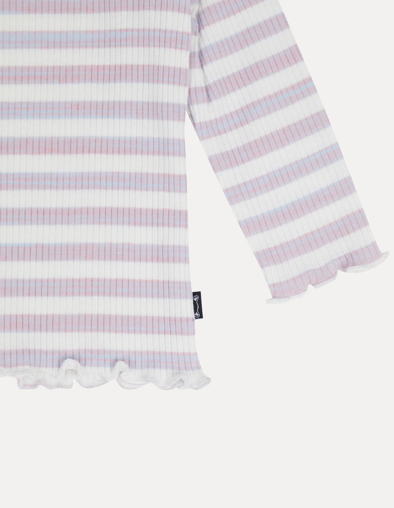 Animal Crackers Violet LS Rib - Stripe