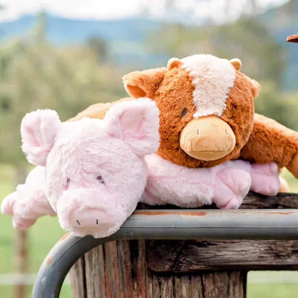 O.B Designs Billy Cow Soft Toy - Brown/White
