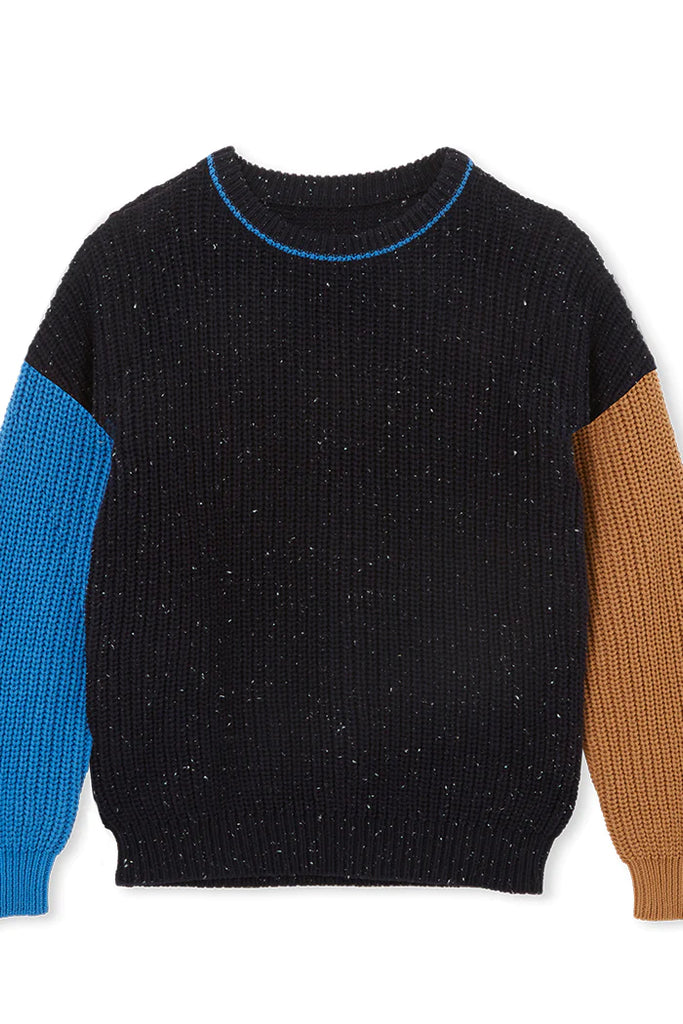 Milky Panel Knit Jumper - Multi