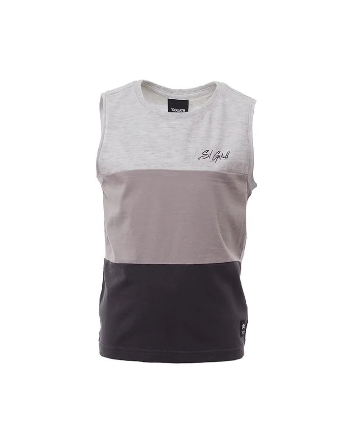 St Goliath Colour Block Muscle - Grey Marle