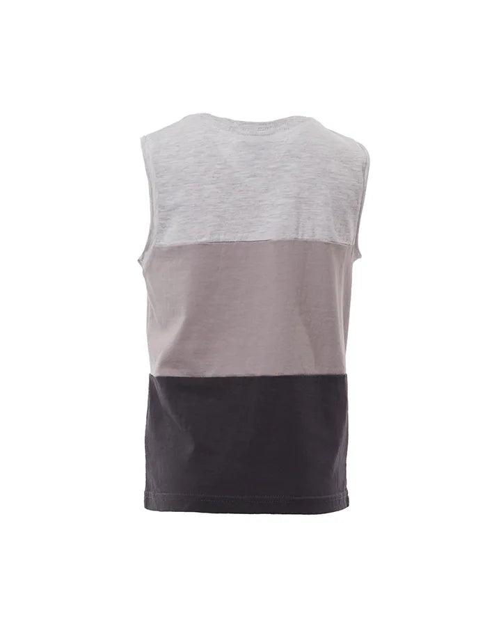 St Goliath Colour Block Muscle - Grey Marle