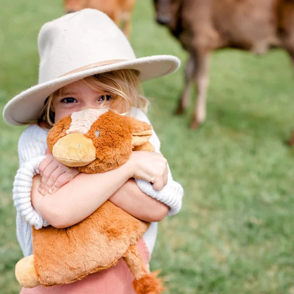 O.B Designs Billy Cow Soft Toy - Brown/White