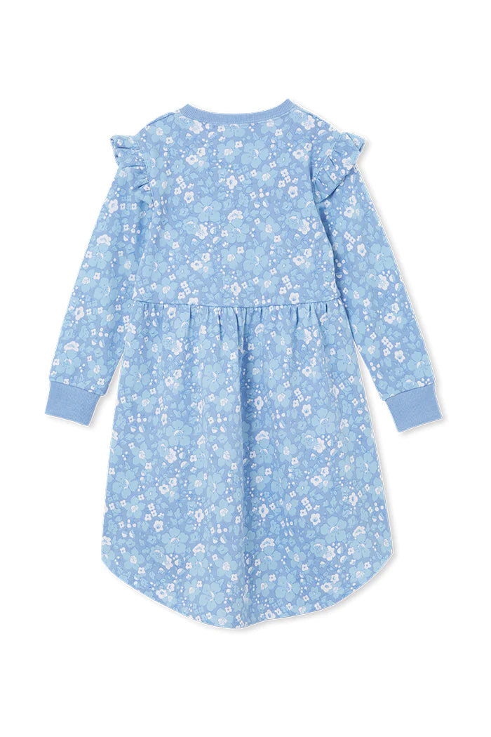 Milky Bluebell Hi-Lo Dress - Cornflower