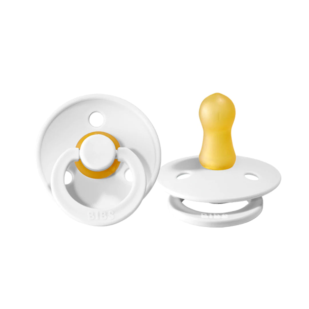 Bibs Pacifier 2 Pack - White