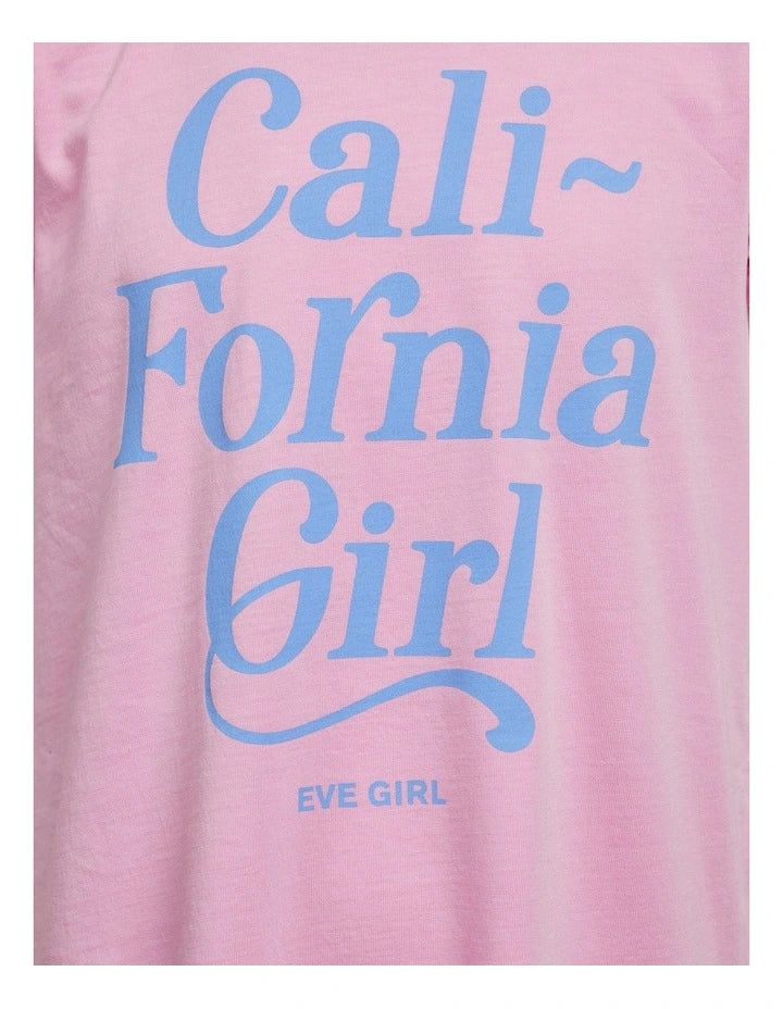 Eve Girl Cali Tee Dress - Pink