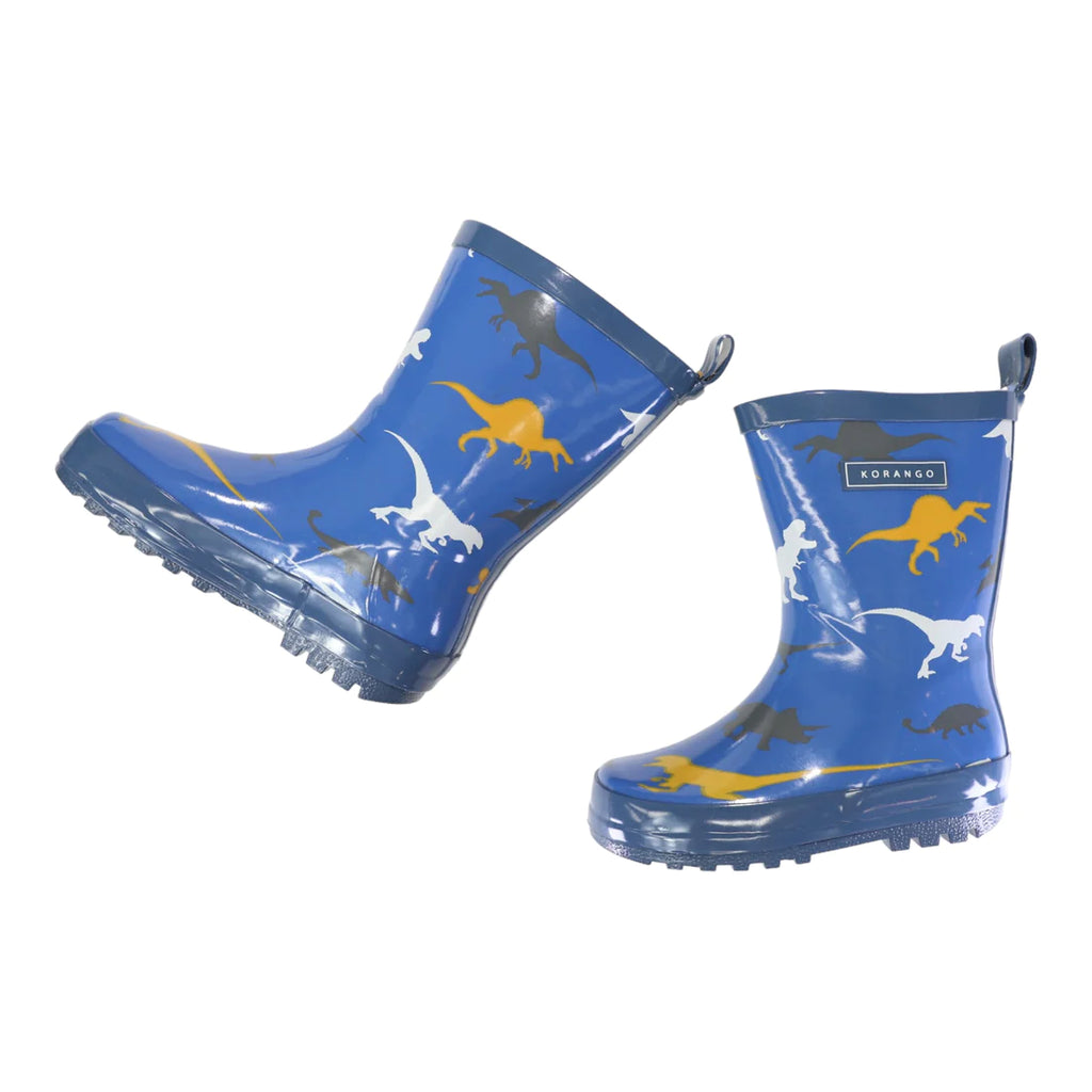 Korango Blue Dinosaur Gumboot