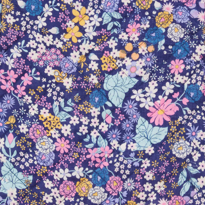 Milky Winter Bouquet Shirred Dress - Multi