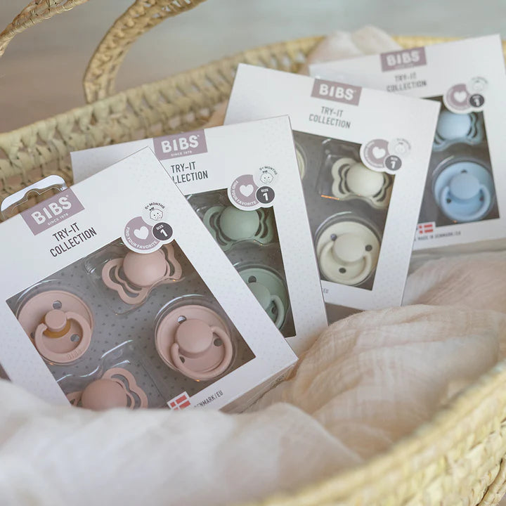 Bibs Sage Try It Pacifier Collection