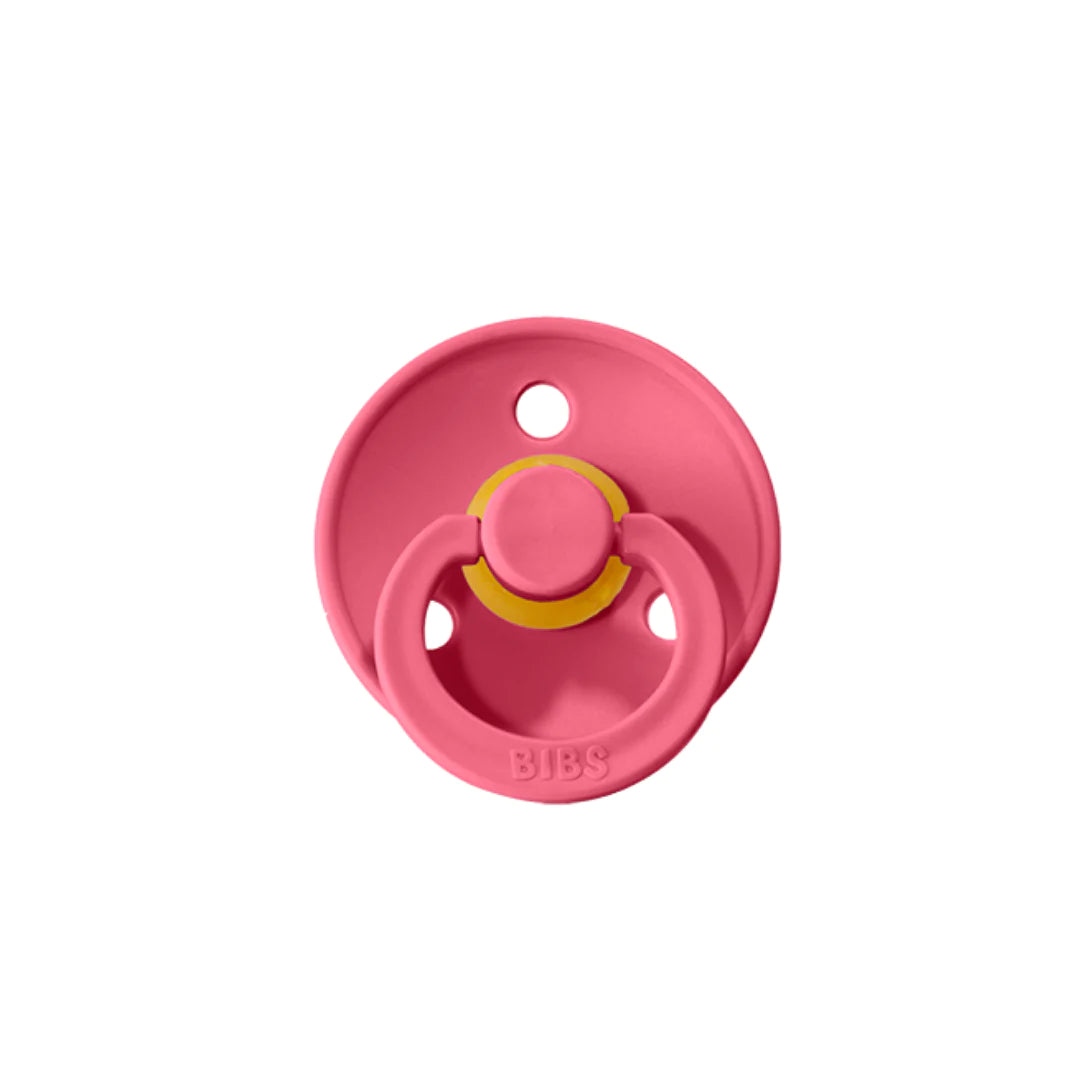 Bibs Pacifier 2 Pack - Coral
