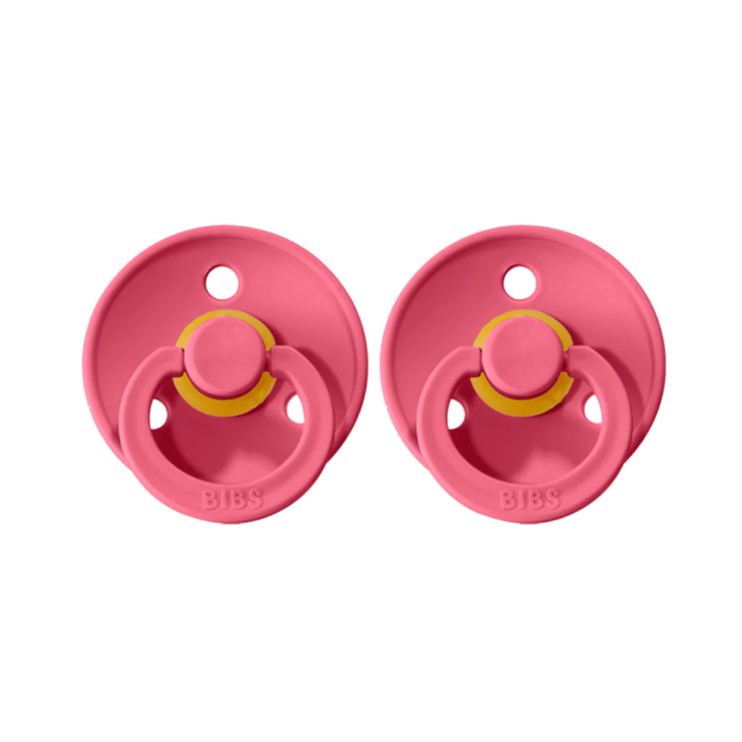 Bibs Pacifier 2 Pack - Coral