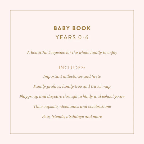 Fox and Fallow Mini Baby Book Boxed - Sage