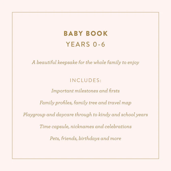 Fox and Fallow Mini Baby Book Boxed - Oatmeal
