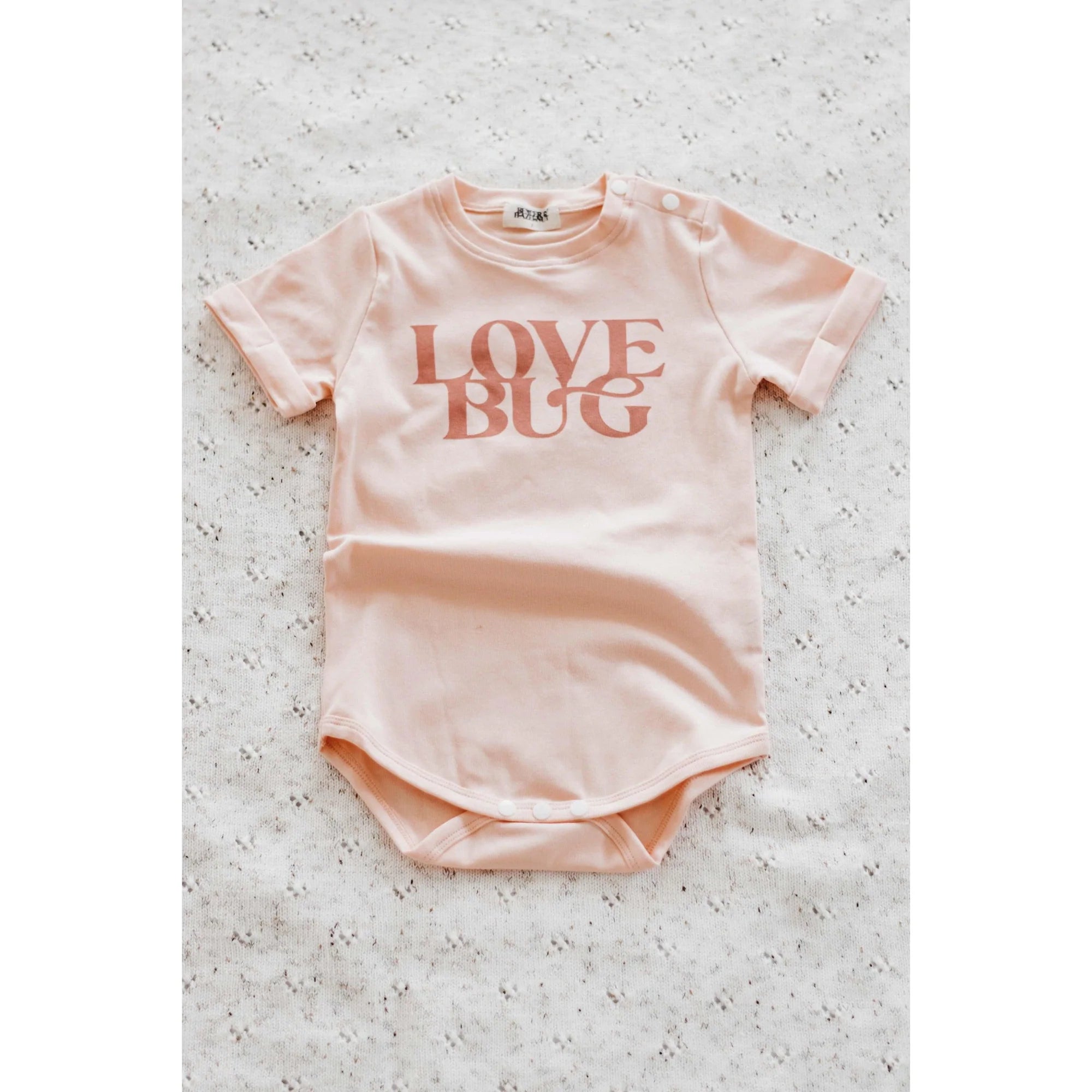 Bencer & Hazelnut Peach Love Bug Bodysuit